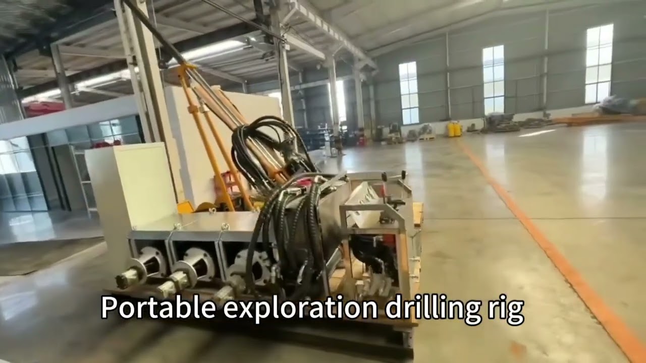 YX-800 portable fully hydraulic exploration drilling rig, 800 meter rope core drilling rig