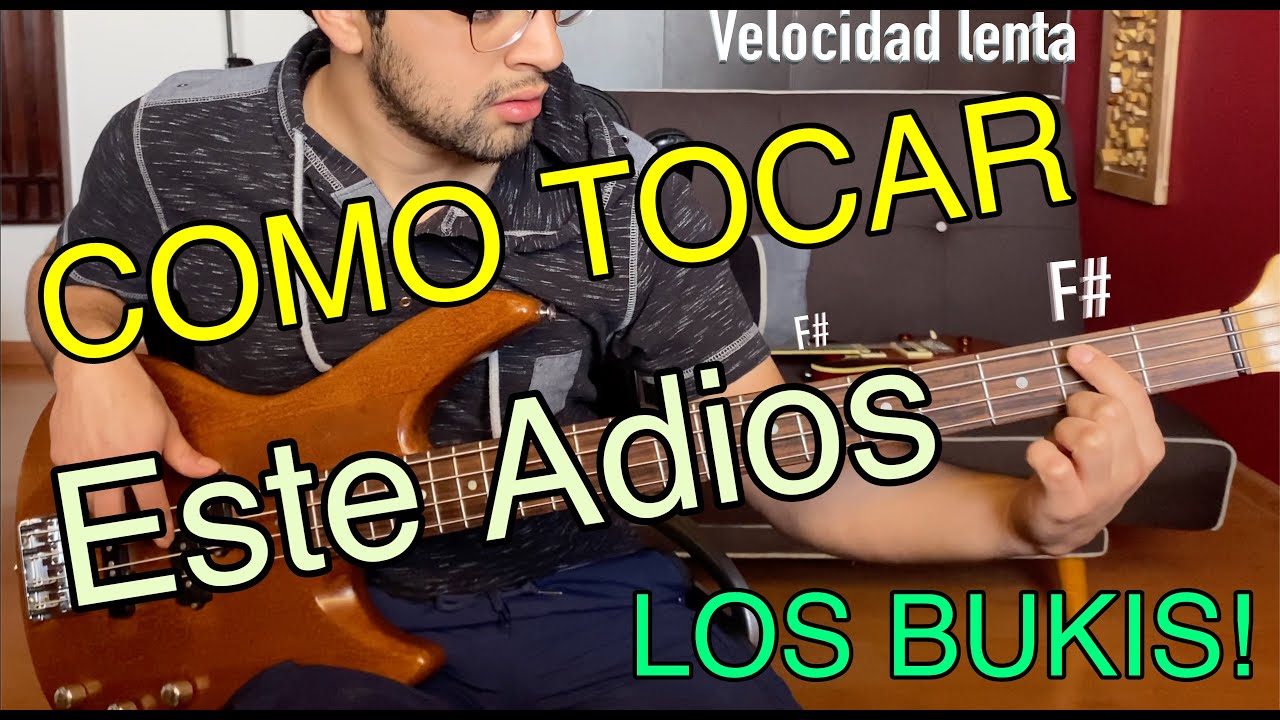 Como tocar ESTE ADIOS (Los Bukis) en BAJO/BASS - TUTORIAL FACIL en 9  minutos