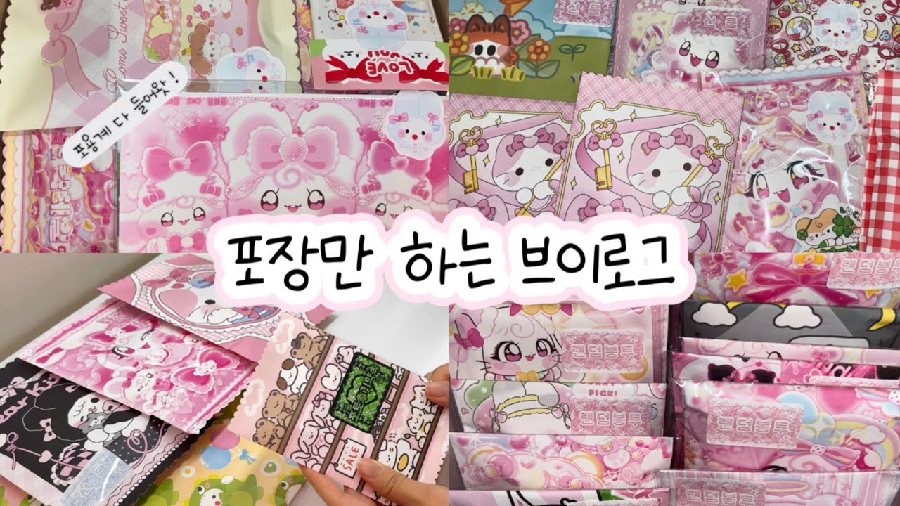 #포용 사장 브이로그❤️ / 포장만 해요/#포용 포용계 #포장계 #sanrio #asmr#문구덕후 