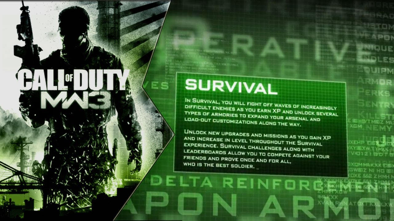 Modern Warfare 3 NUEVO Survival Mode -  Cooperativo