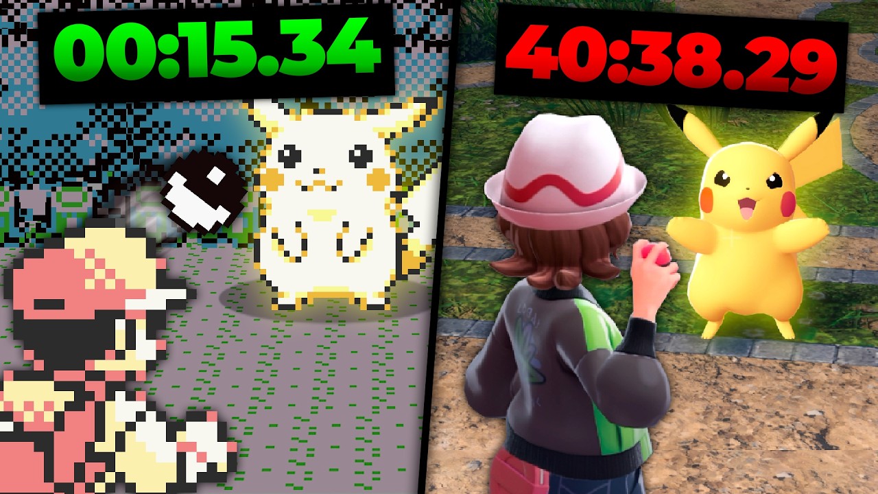 ¿Qué tan RÁPIDO puedes CAPTURAR a Pikachu en CADA JUEGO de Pokémon?
