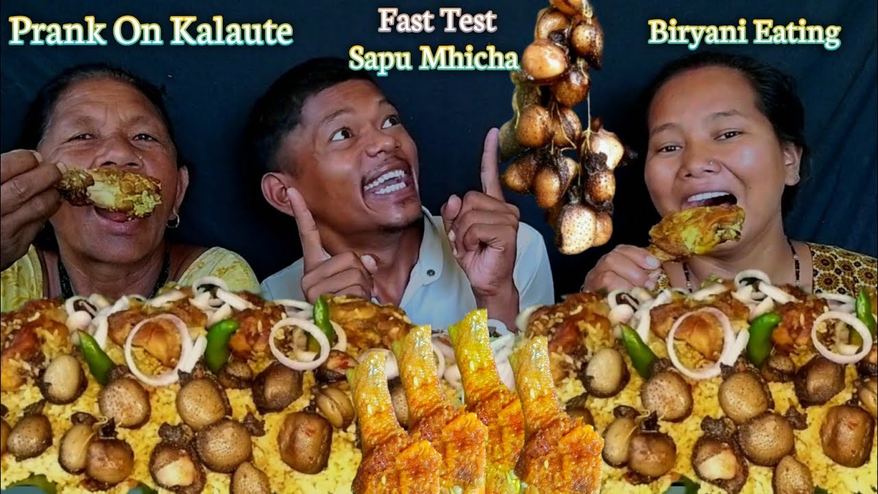 Prank On Kalaute || Fast Sapu Mhicha Biryani Eating || Aaja Sato Gayo