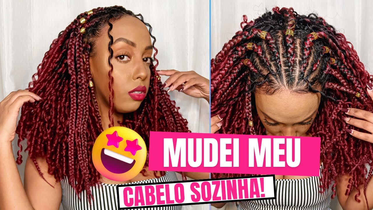 FIZ FULANI BRAIDS SOZINHA #cachosdasamy
