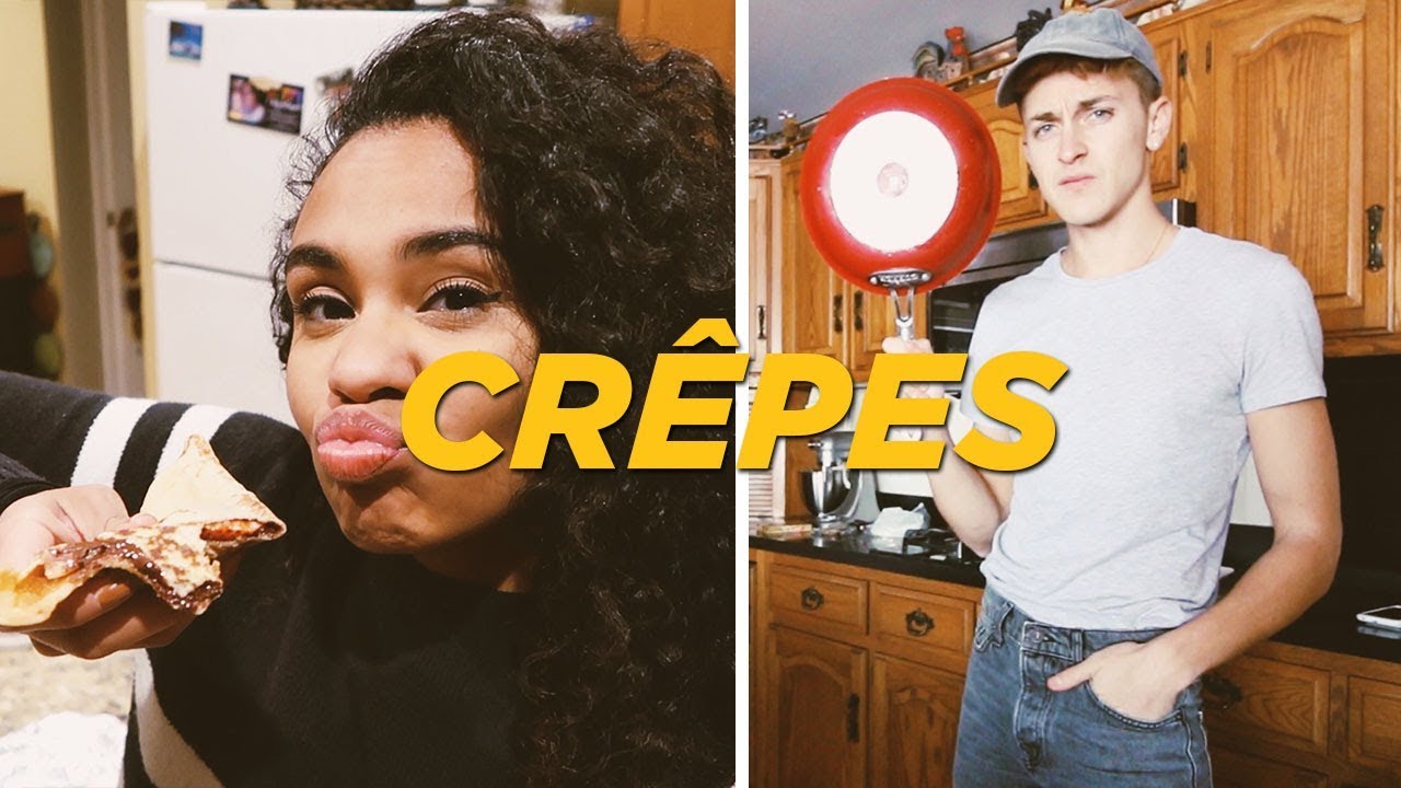2 AMÉRICAINS TENTENT DE FAIRE DES CRÊPES | DamonAndJo