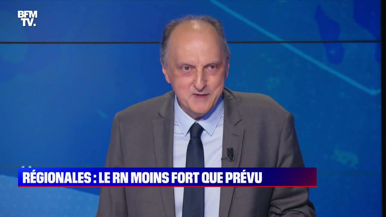 BFMTV | Extrait • Estimations de 20h avec Bernard Sananès - Régionales 2021 | 20 juin 2021