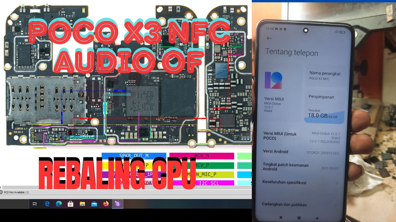 POCO X3 NFC AUDIO OF SEMUA REBALLING CPU