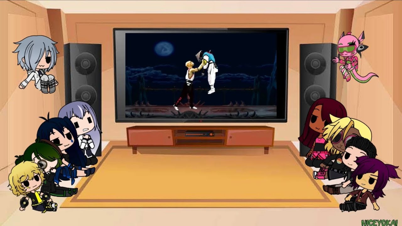 Raiden & The Cast React to Mortal Kombat FAILtality (Gacha Club)