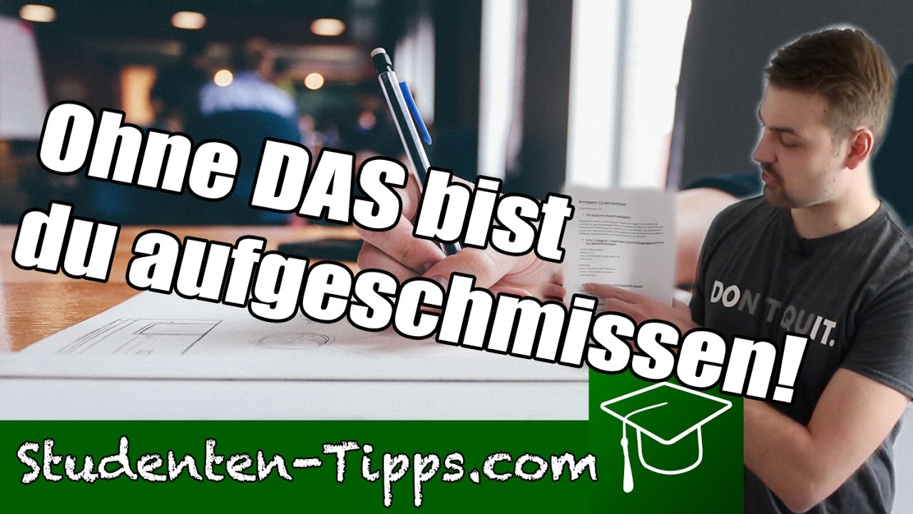 Lernen f&uuml;r Klausur 🎓  Gute Noten ohne gro&szlig;en Lernaufwand durch Musterfragen StudentenTipps