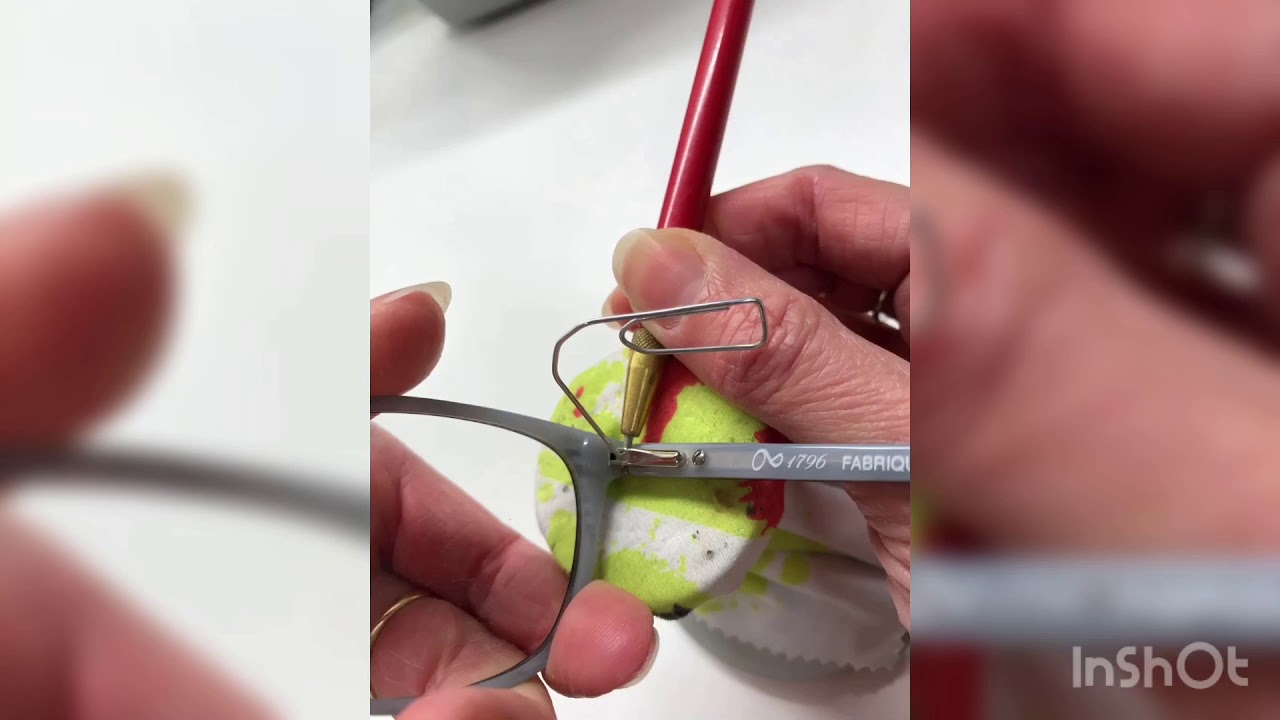 Tuto : Comment remettre une branche flex sur des lunettes? - OptisiAnne