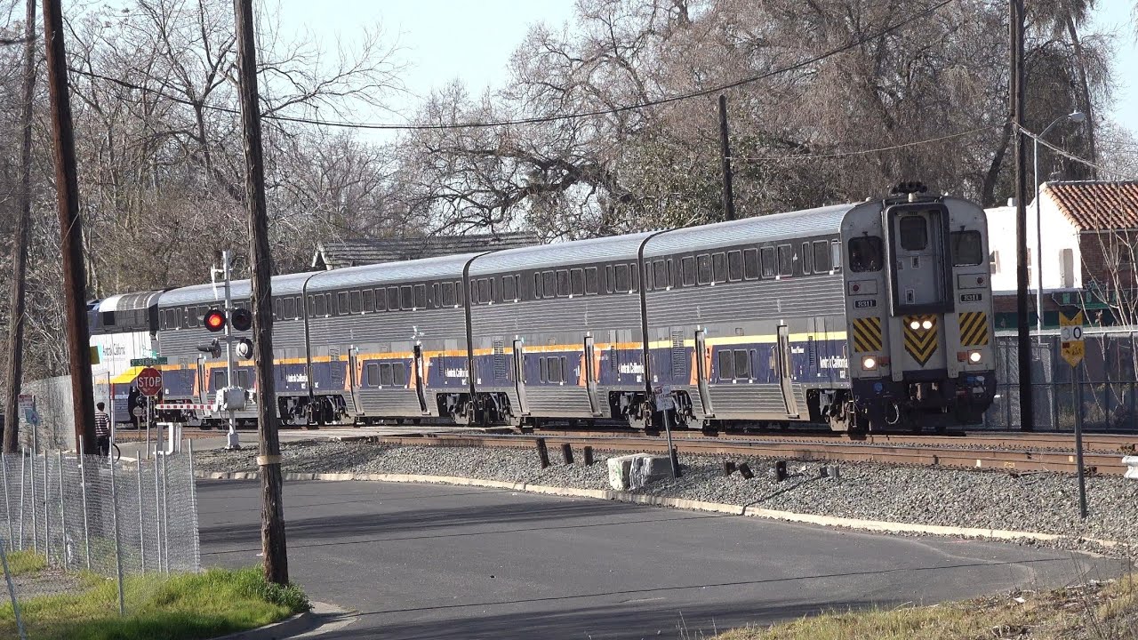 Amtrak CDTX 8311 Capitol Corridor 532 East Through The I Street Bridge In Sacramento, CA