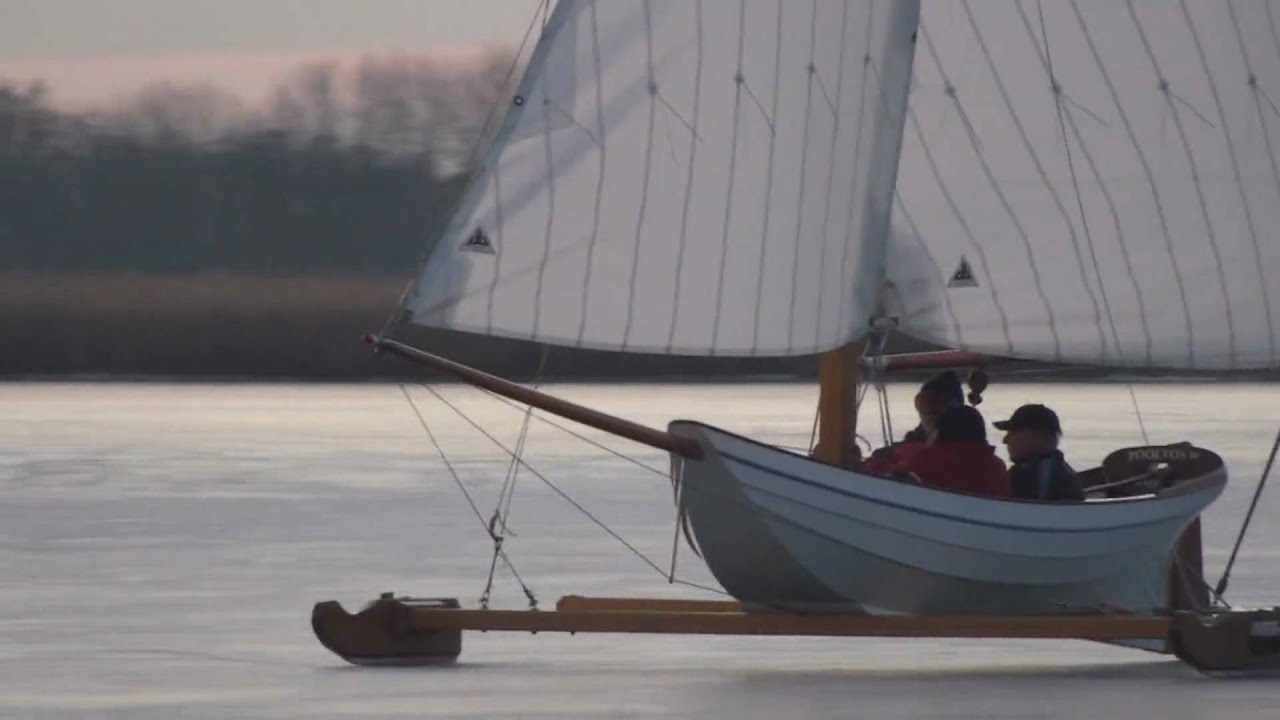 Ice yachting with 