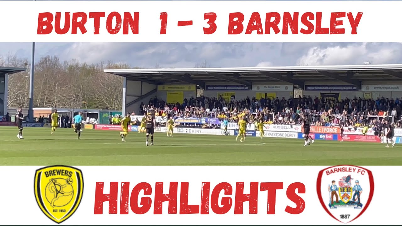 Burton Albion fc v Barnsley fc Football Highlights #barnsleyfc #burtonalbion  #football #league1