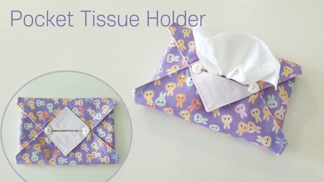 DIY 초초초간단 여행용 티슈커버 만들기 - How to make a cute Pocket Tissue Holder