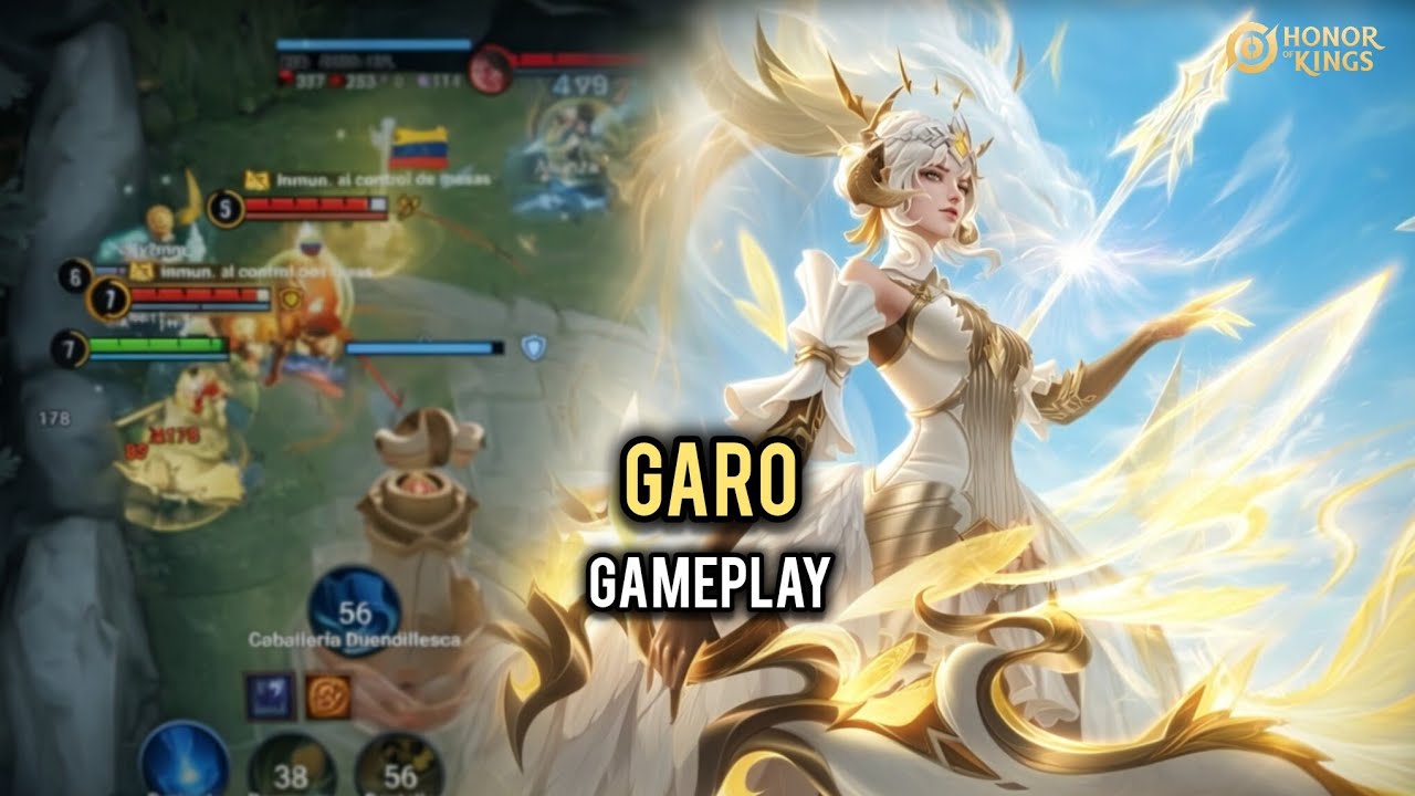 HOK : GARO / FARMEO GAMEPLAY | LLEGANDO POR PRIMERA VEZ A GRAN MAESTRO 💀 | HONOR OF KINGS 