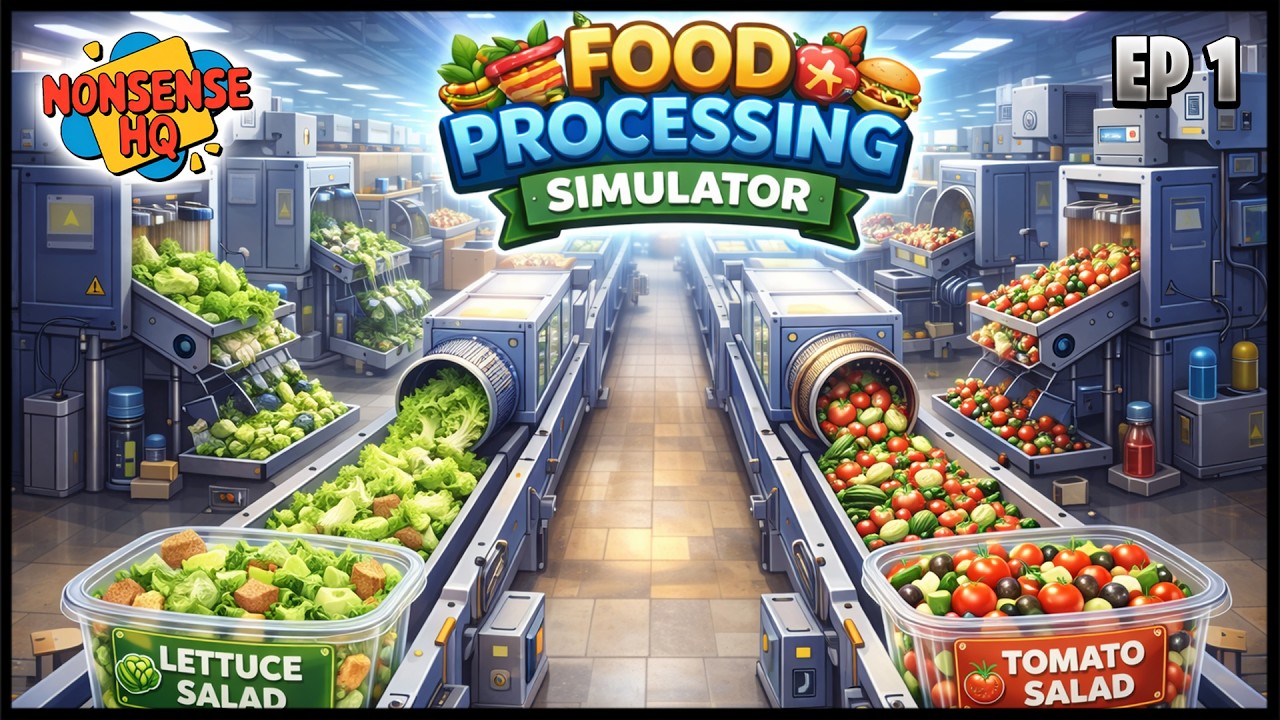 I Built My First Food Factory! | Food Processing Simulator EP 1 | NonsenseHQ #simulator #food