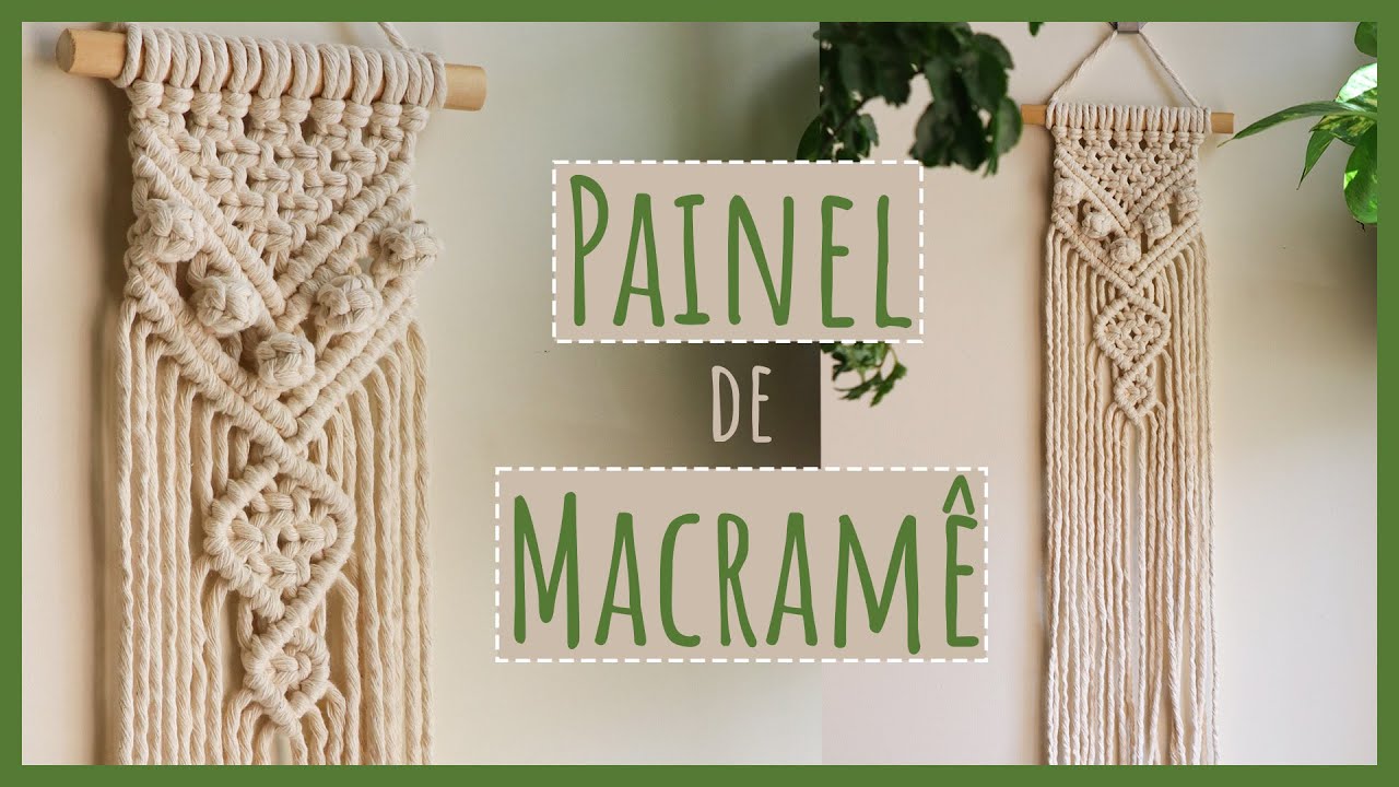 🎋 Mini Painel Vertical em Macramê | Ideal para Cantinhos Especiais!