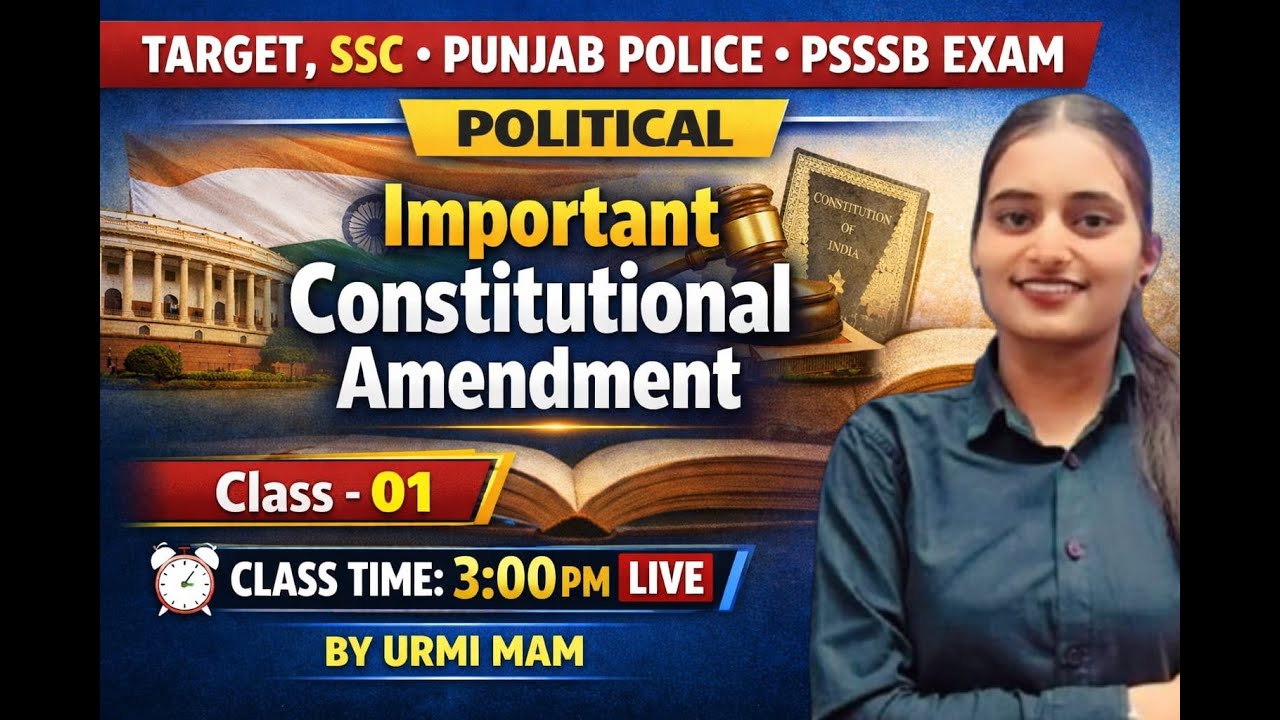 CONSTITUTIONAL AMENDMENT ll By Urmi mam ll All competitive examsst