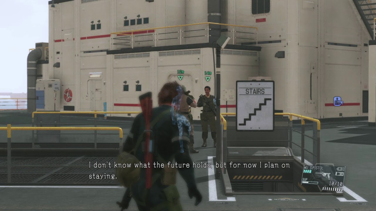 MGSV: TPP Mother Base staff conversation Male/Female
