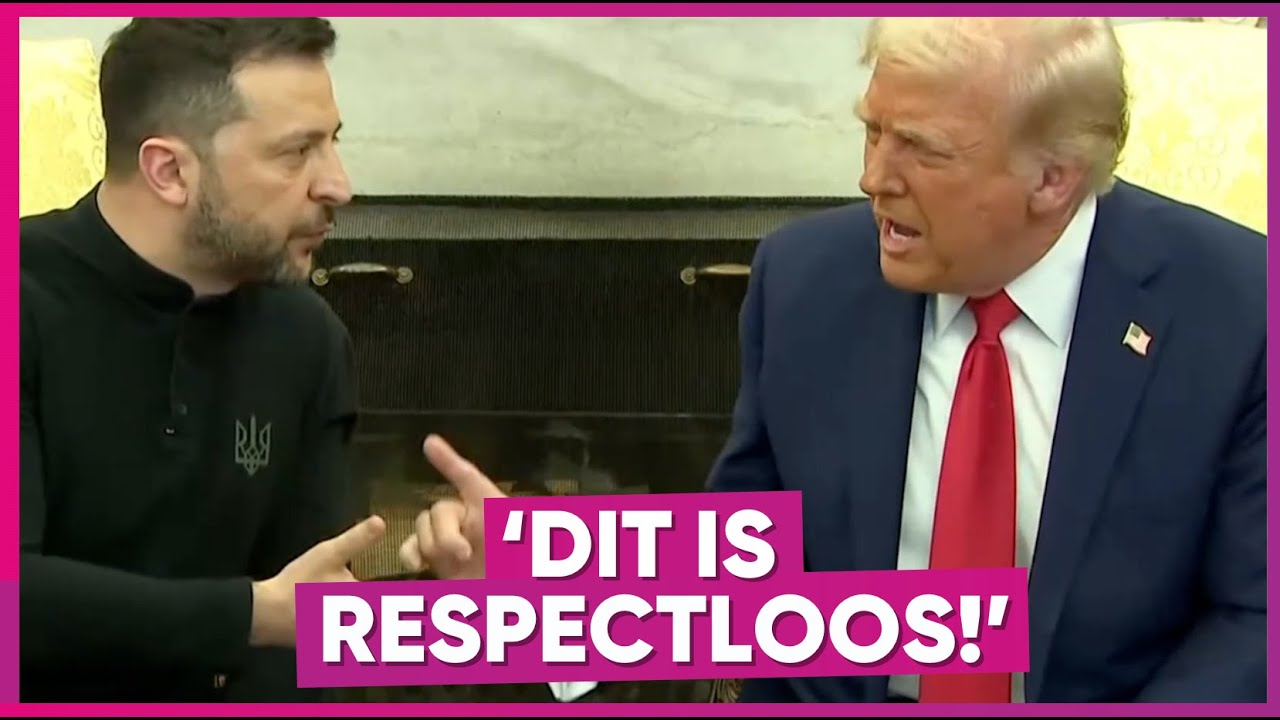 Knallende ruzie tussen Trump en Zelensky over Oekraïne