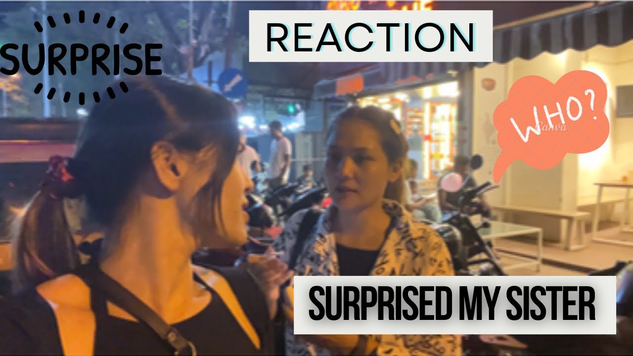 Surprised my sister !!🫶🏽 she is excited 😜 ||