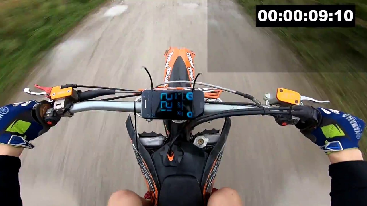 Prędkość maksymalna i przyspieszenie KTM SXF 450 Akrapović!
