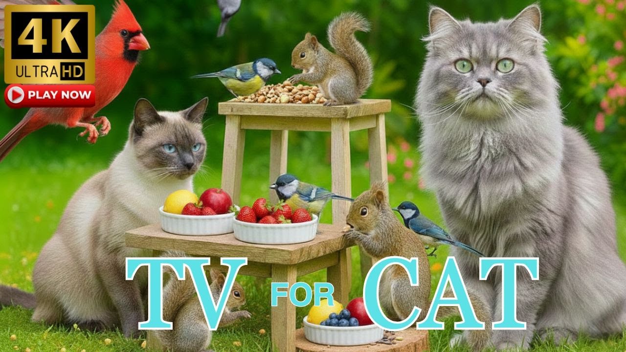 Bird TV for Cats 🐦 Calm Forest Birds & Gentle Nature Ambience — Perfect Relaxation for Pets & Humans