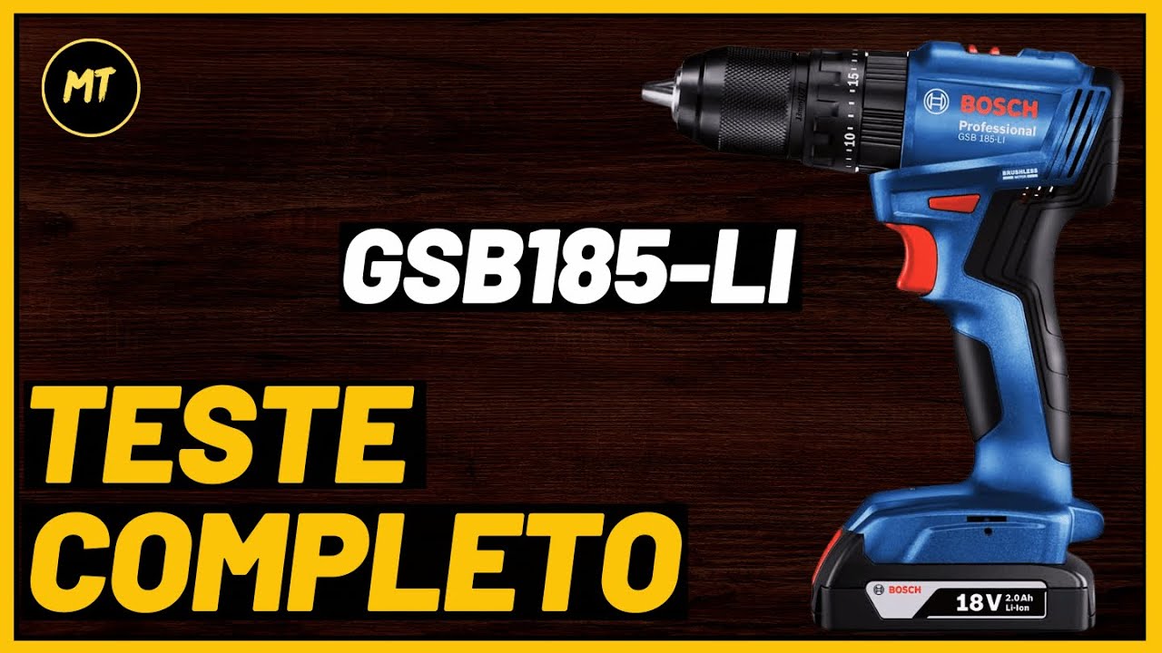 Teste Completo: Parafusadeira Furadeira Bosch GSB 185-LI - A Pequena Gigante!