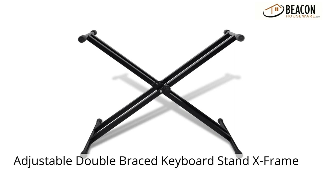 Adjustable Double Braced Keyboard Stand X-Frame