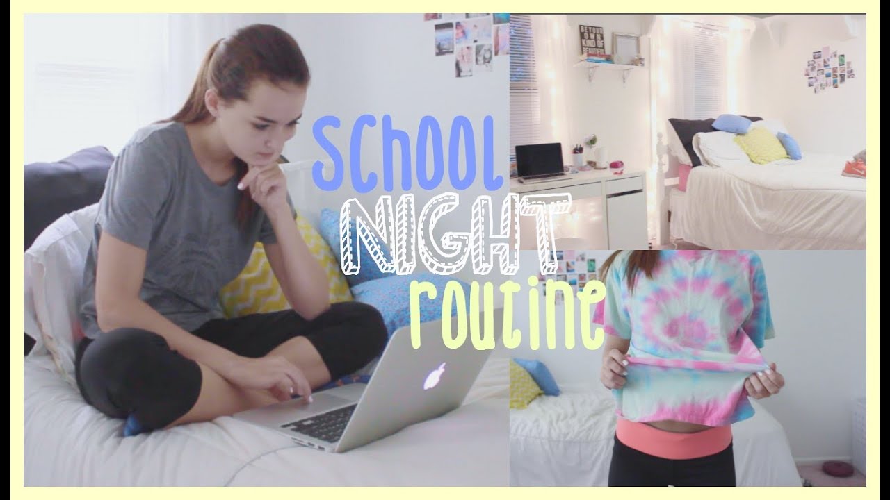 School Night Routine! 2015 | Reese Regan