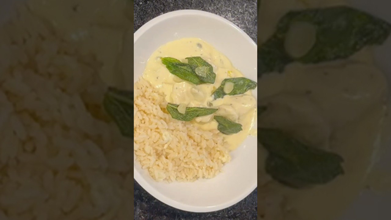 Cremiges Poulet mit knusprigem Salbei #einfachkochen #food #schnellundlecker