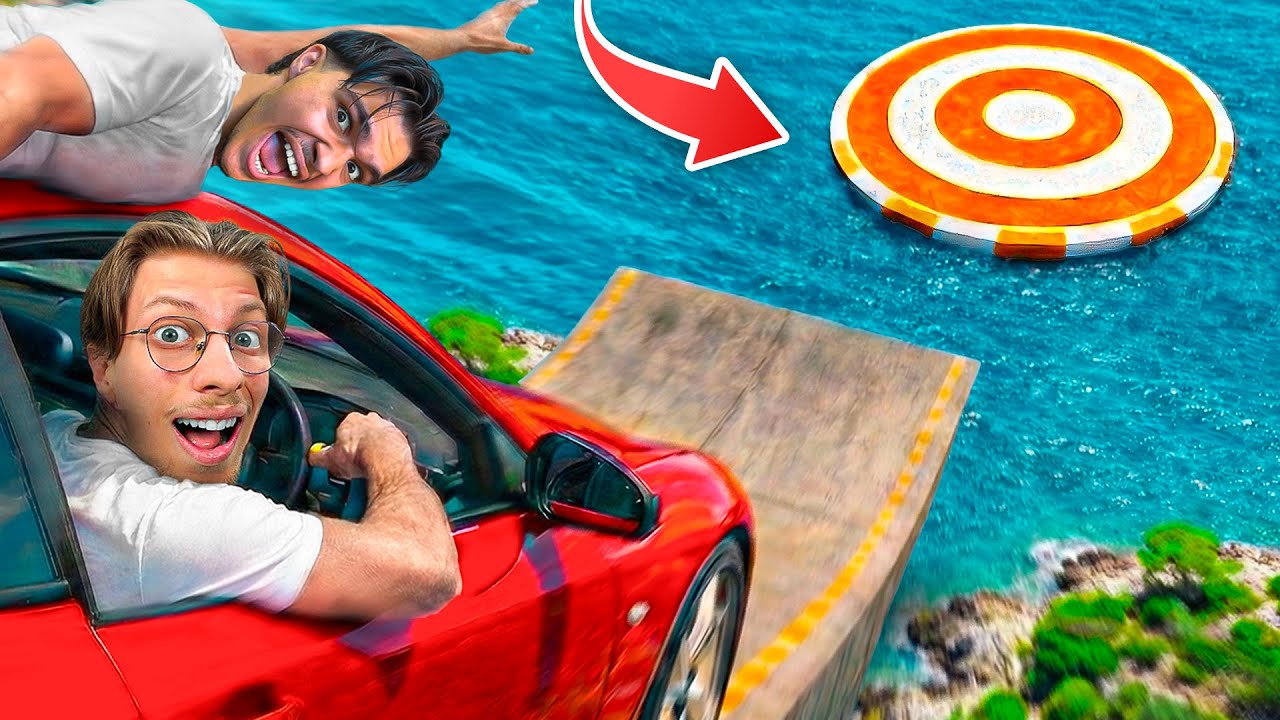 Le Premier qui Réussi cette MEGA RAMPE en Voiture Gagne ! (Ft. Jayzz)
