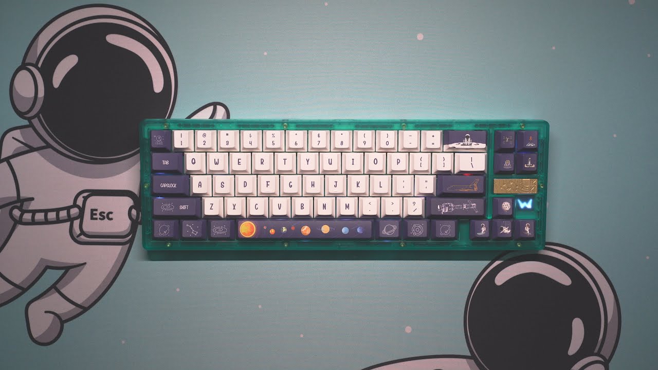 ikki68 Aurora R1 Mint Build (Tromso - Bluetooth) | Momoka Frog Switches