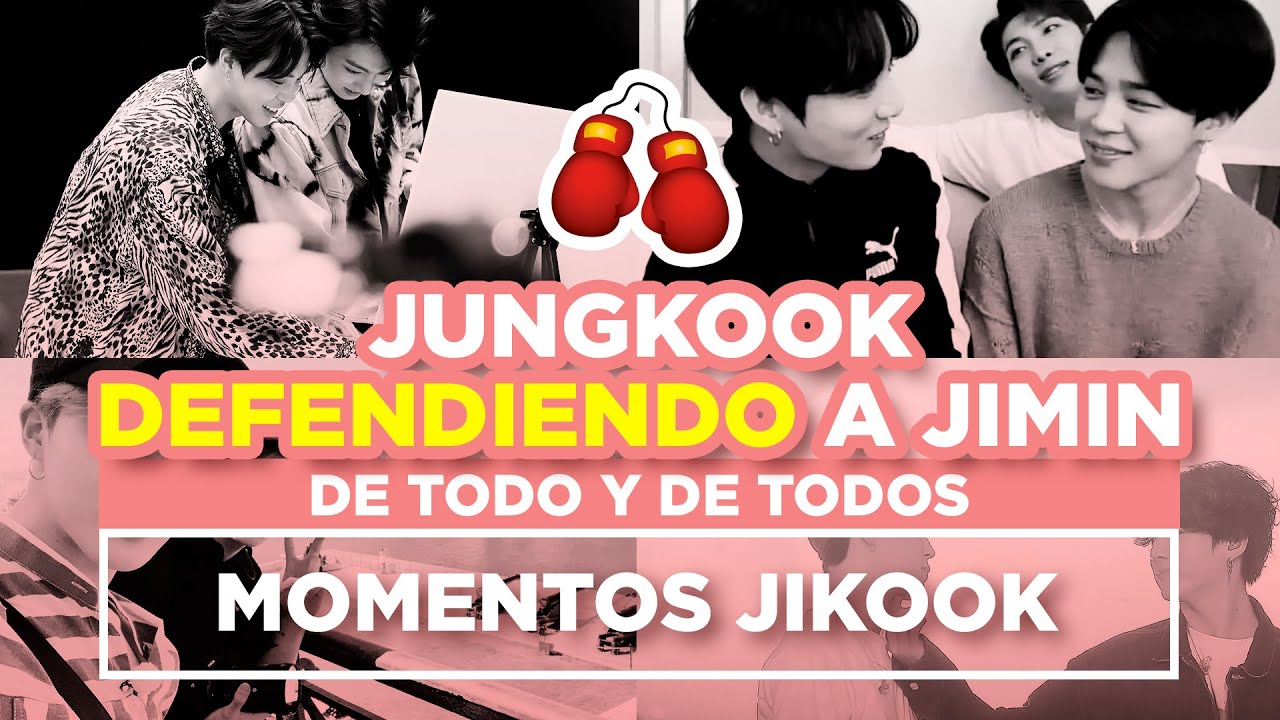JIKOOK - JUNGKOOK DEFENDIENDO Y PROTEGIENDO A JIMIN (Cecilia Kookmin)
