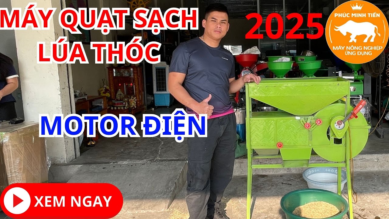 Máy quạt mini làm sạch lúa thóc chạy Điện (2025)