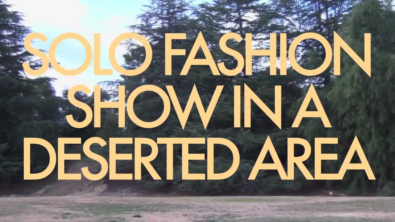 Solo Fashion Show in a Deserted Area