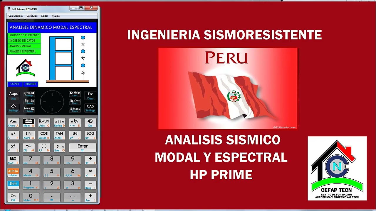 Análisis Modal Espectral en calculadoras HPPRIME