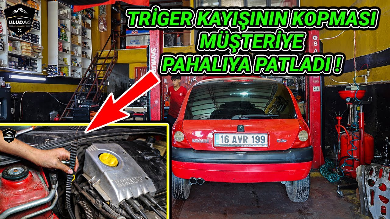 TRİGER KAYIŞI KOPARAN ARACIN HAZİN SONU! (Renault Clio 2 1.6 Motor Rektefiye)