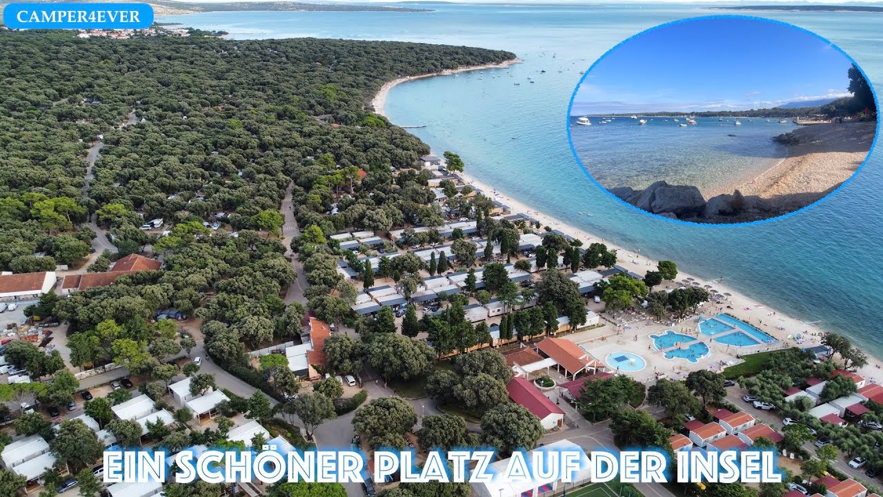 Camping Strasko bei Novalja auf der Insel Pag in Kroatien - traumhaft schöner Platz