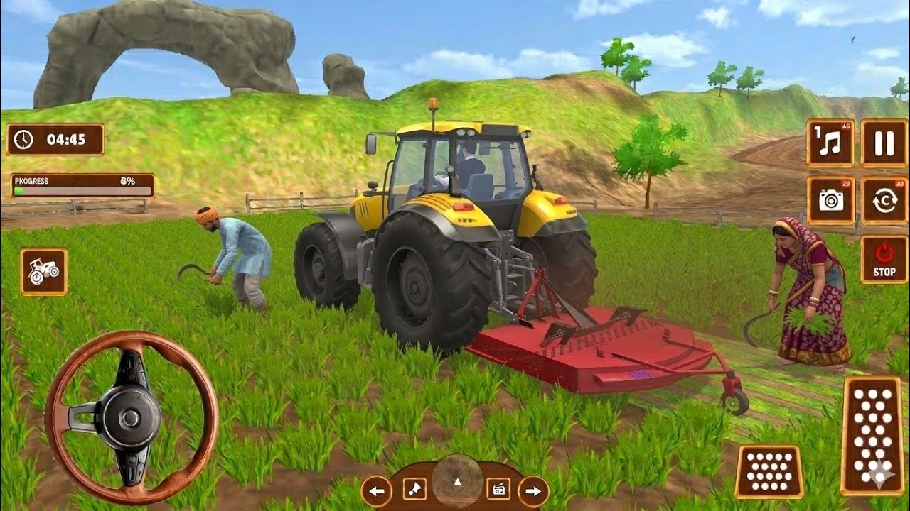 Drive Modern Tractor Farming Game Simulator 3D - New Tractor Android Game 2026 Gameplay