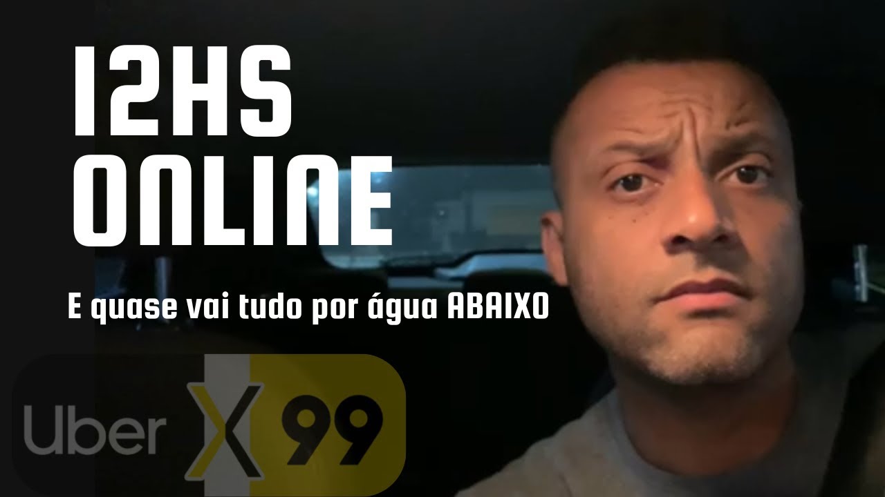 RODEI 12 HORAS na Uber e 99 em BH será que valeu a pena ?