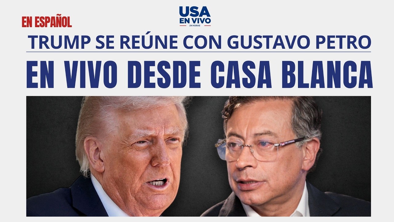 EN VIVO Petro en conferencia tras histórica reunión con Trump en Casa Blanca | USA EN VIVO 🔴