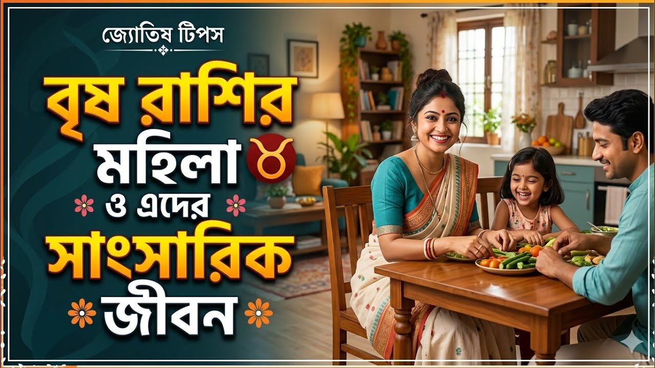 বৃষ রাশির মহিলা ও এদের সাংসারিক জীবন | brisha rashi girl | taurus marriage life | #বৃষরাশি