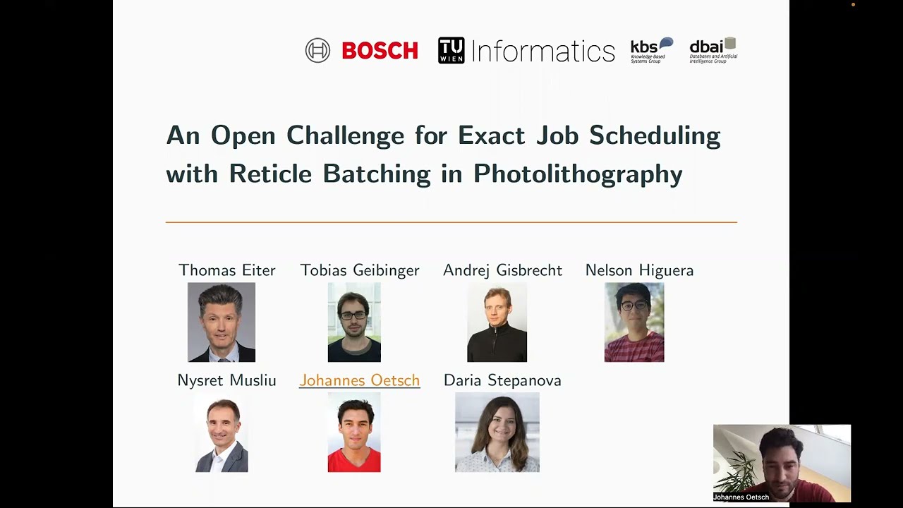 An Open Challenge for Exact Job Scheduling with Reticle Batching in Photolithography