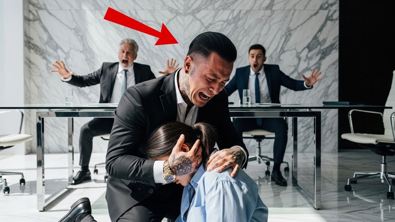 Verletzt und gebrochen brach sie im Meeting zusammen– der Mafiaboss, der sie auffing, schlug zurück.