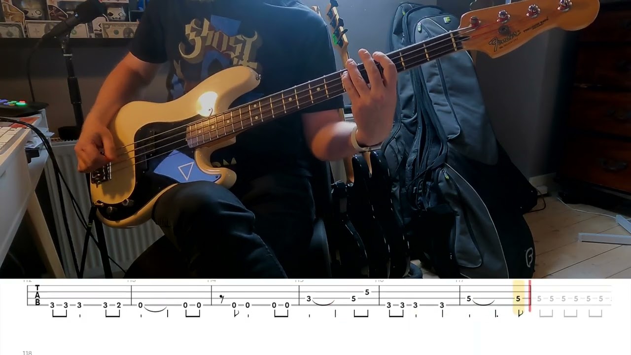 Ghost - Peacefield - Bass Cover (with tab!)