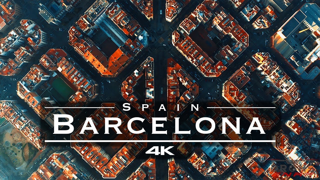 Barcelona, Spain 🇪🇸 - by drone [4K]