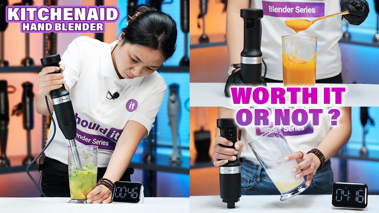 Обзор погружного блендера KitchenAid с регулируемой скоростью и шнуром — серия Shoulder Blender