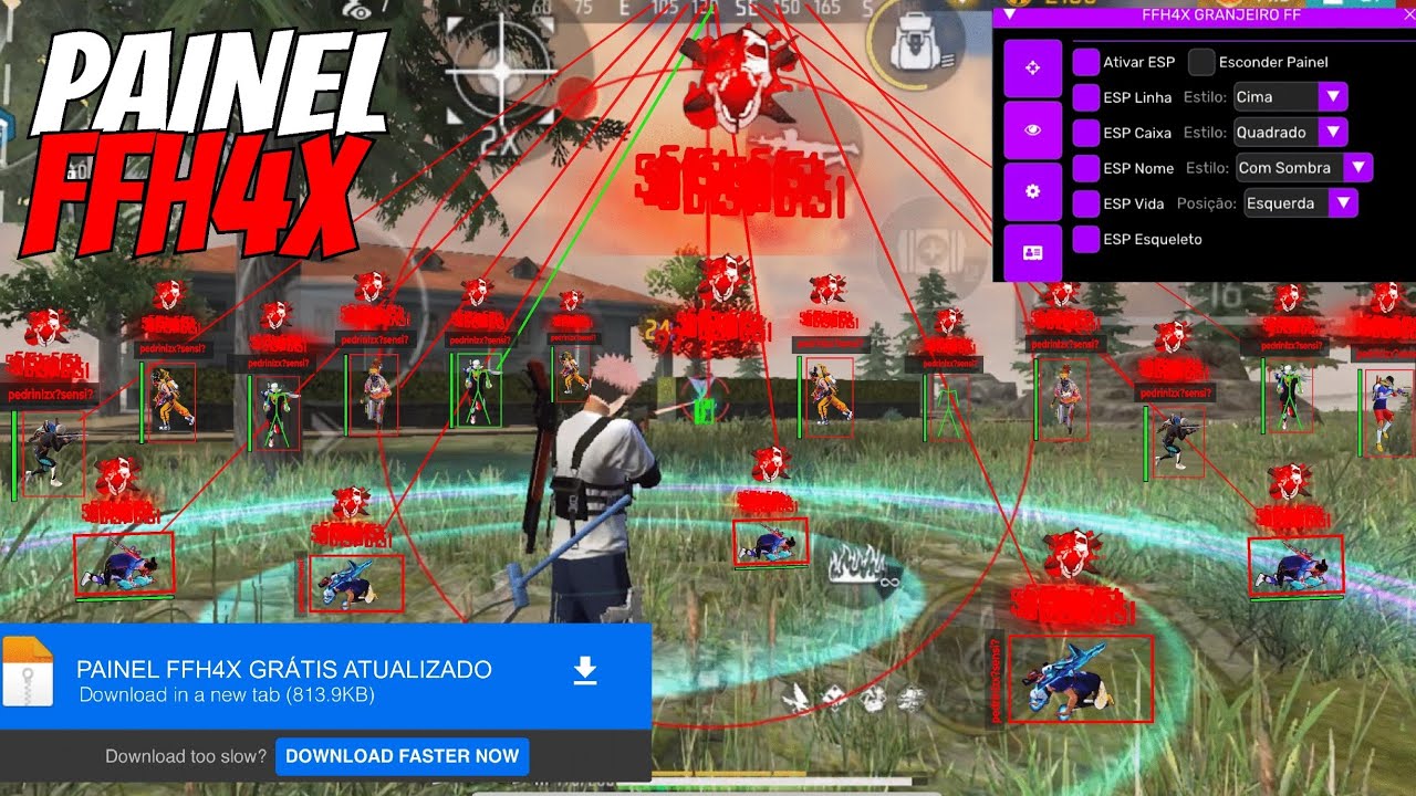 PAINEL FFH4X AIMBOT GRATIS✅ANDROID/IOS!XIT IPA PROXY HEADTRICK ANTIBAN☠️😱DOWNLOAD DIRETO MEDIAFIRE !