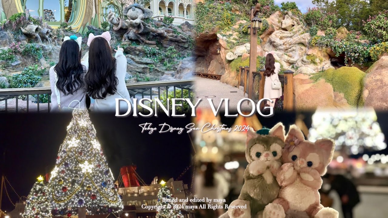 disney vlog┊バケパでクリスマスのファンタジースプリングスを楽しむ🧚🏻‍♂️♥️マジックパスで新アトラクション乗り放題🪄ホテルビュッフェ🥂⟡.·