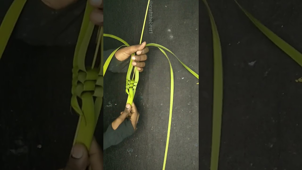 Palm leaf cross/Palm leaf craft/Coconut leaf craft/ leaf craft #shorts #youtubeshorts #diy